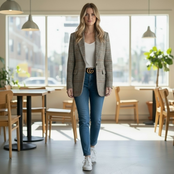 LOFT Jackets & Blazers - LOFT Heritage Plaid Blazer- Size 16petite-EUC $142 Retail